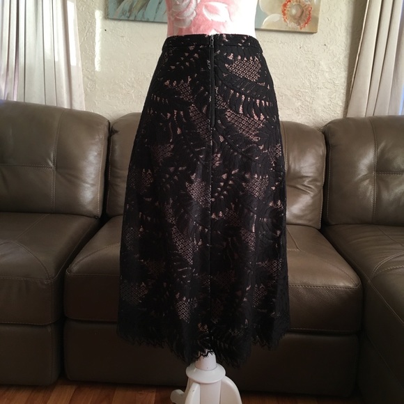 Lace Black Skirt - Picture 2 of 8